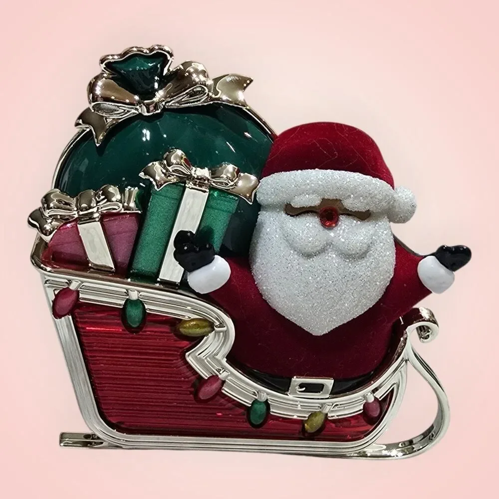Bath &‎ Body Works SANTA'S SLEIGH PROJECTOR Wallflower Plug NIGHTLIGHT Light Up